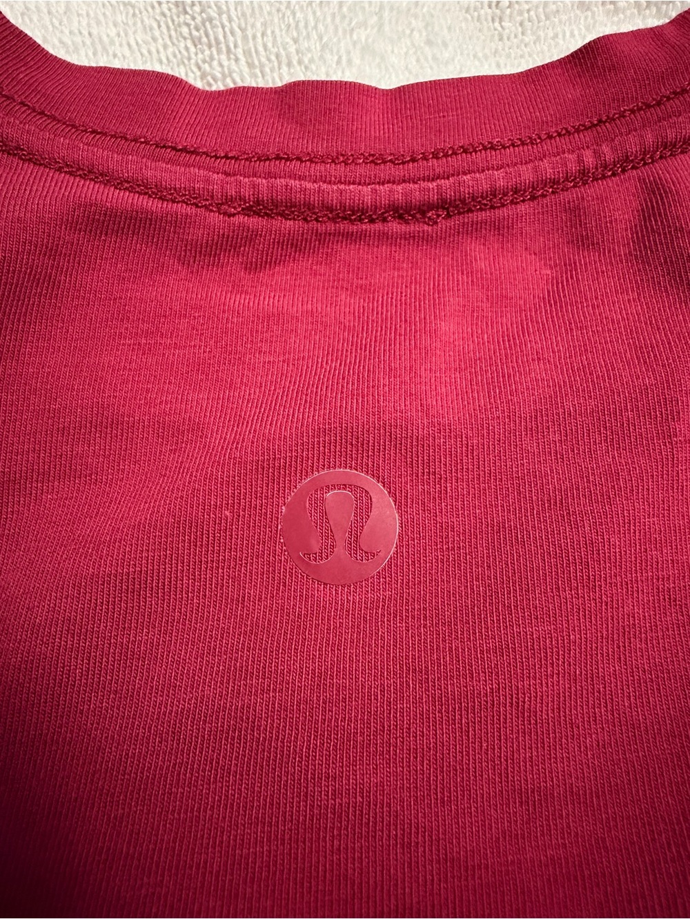 Lululemon Burgundy Logo Tee